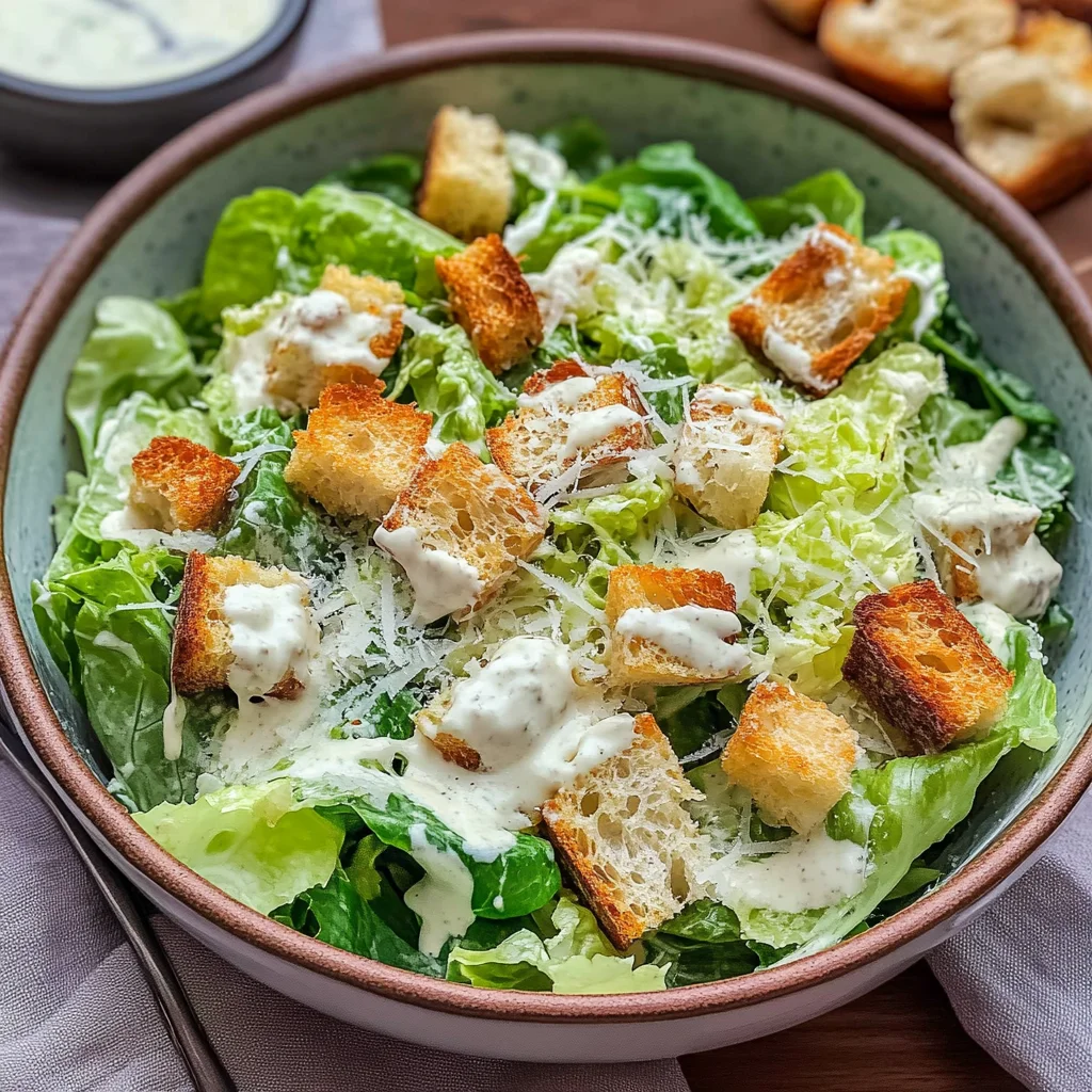 Caesar Salad - ohne Ei & Sardellen