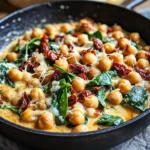 Cremige Kichererbsen Pfanne