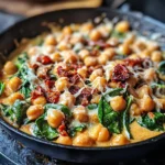 Cremige Kichererbsen Pfanne