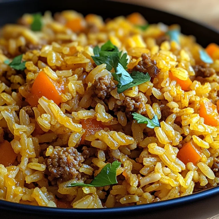 Curryreis mit Hackfleisch