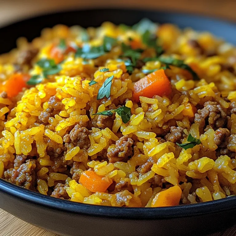 Curryreis mit Hackfleisch