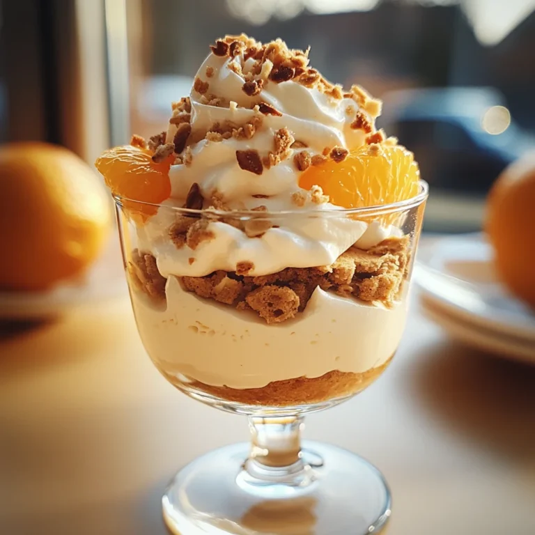 Eierlikör-Mousse mit Spekulatius-Creme und Mandarinen