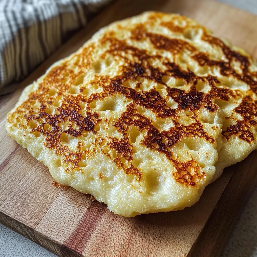 Fladenbrot - kalorienarm (nur 3 Zutaten)
