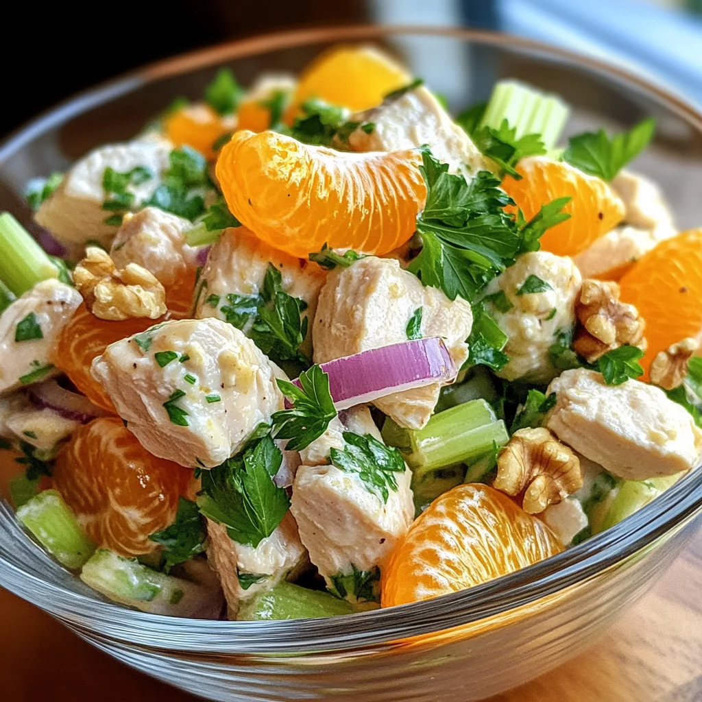 Geflügelsalat mit Mandarinen