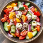 Griechischer Bauernsalat (einfaches Salat Rezept)