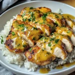 Honig Senf Hähnchen mit Reis