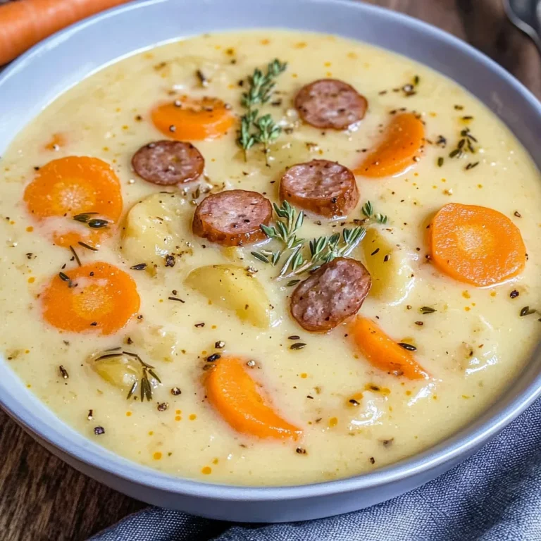 Kartoffelsuppe mit Würstchen wie von Oma