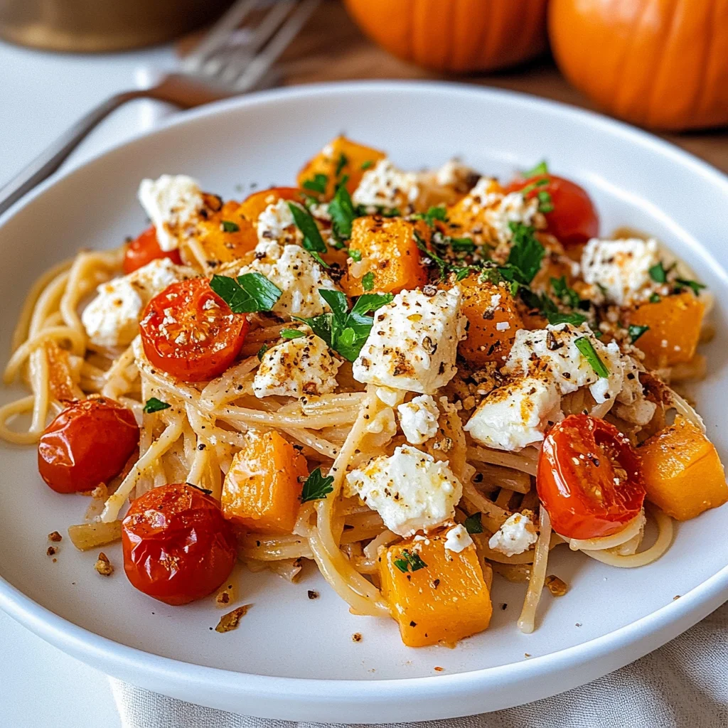 Kürbis-Feta-Pasta