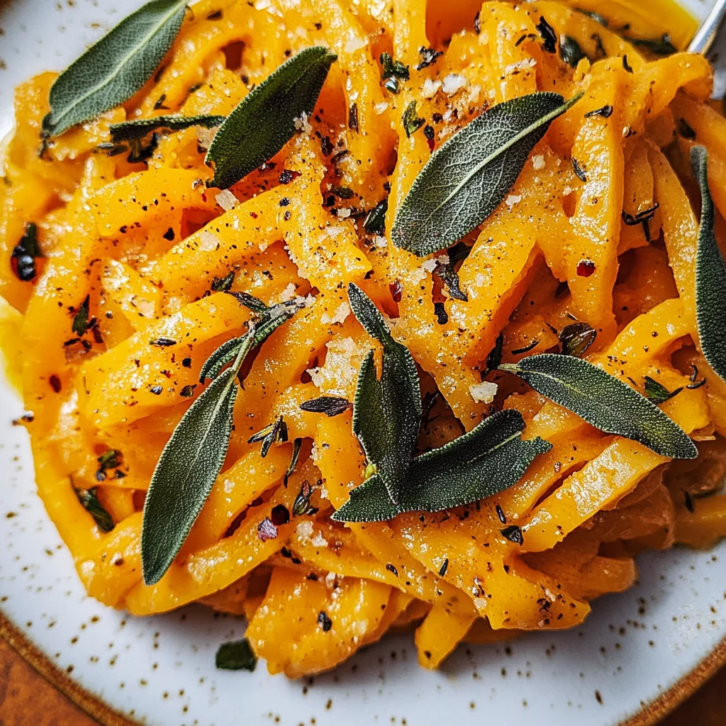 Kürbis-Scherennudeln