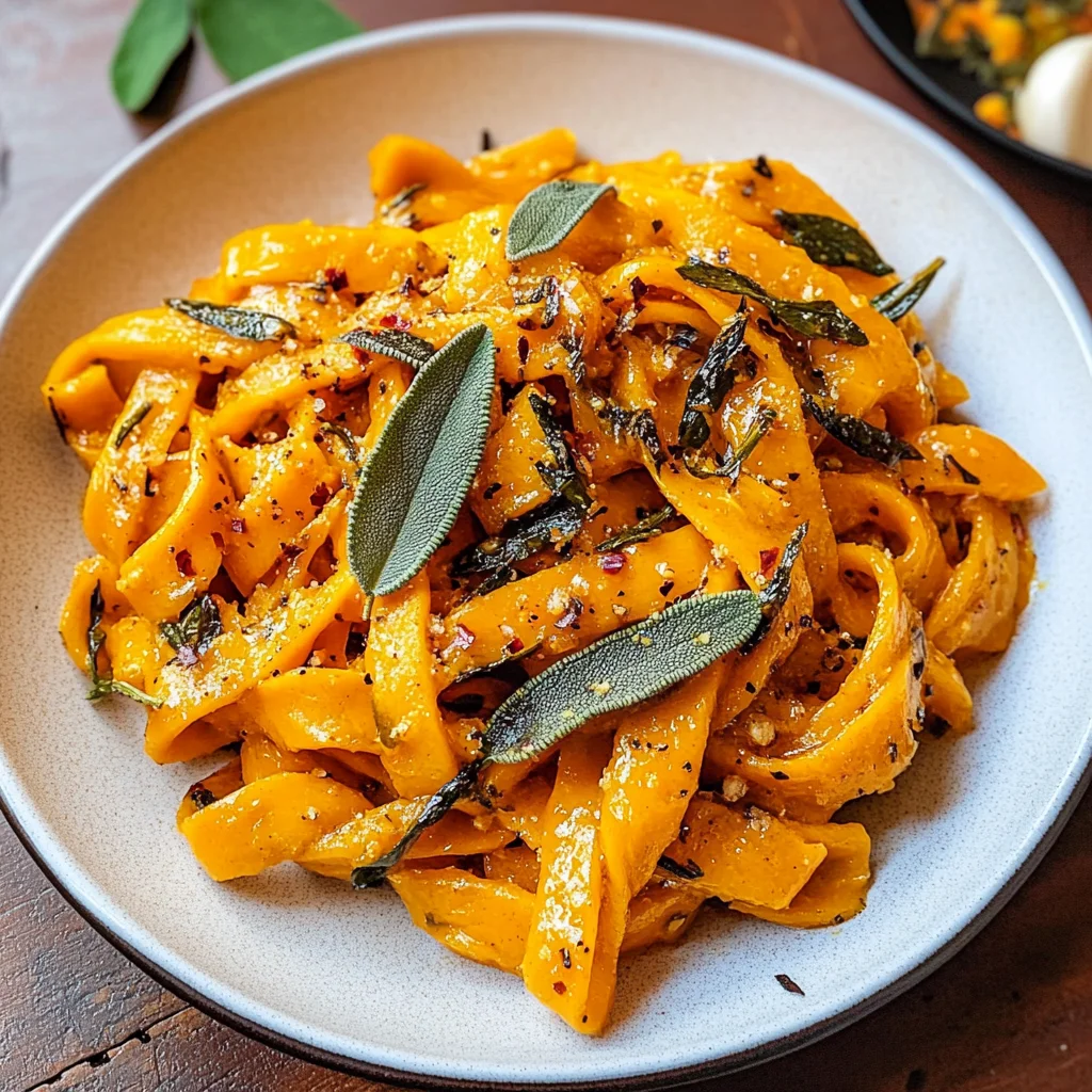Kürbis-Scherennudeln