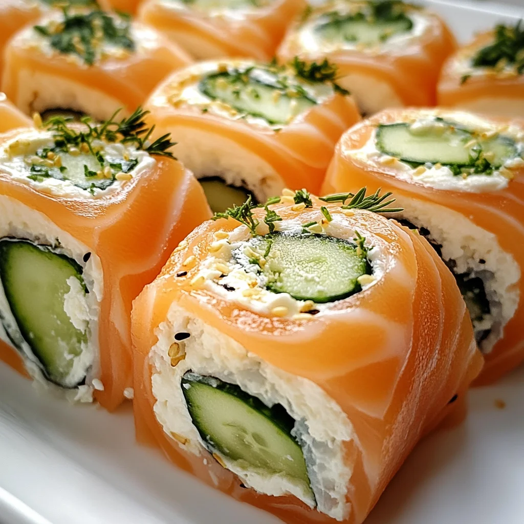 Lachs-Frischkäse-Röllchen
