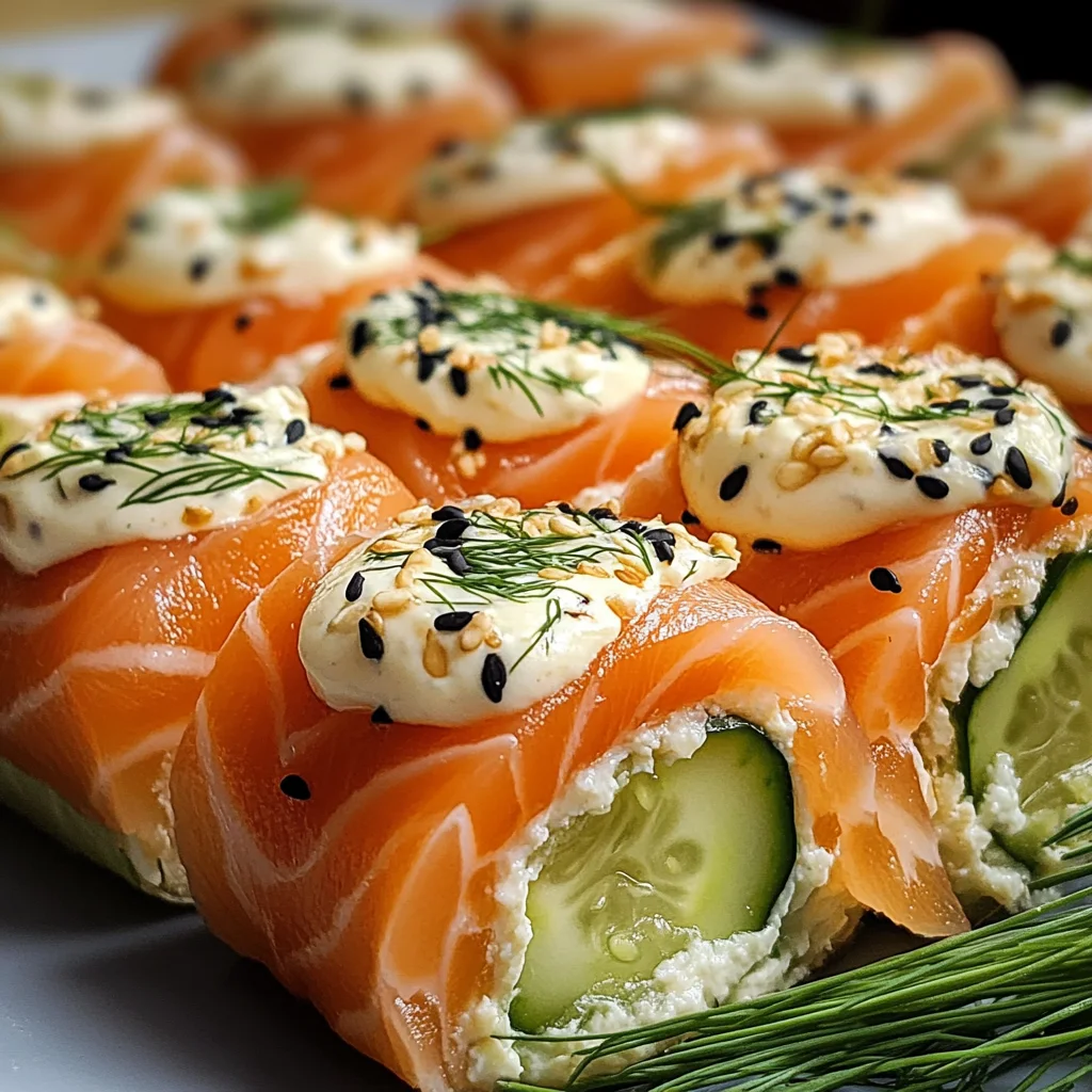 Lachs-Frischkäse-Röllchen