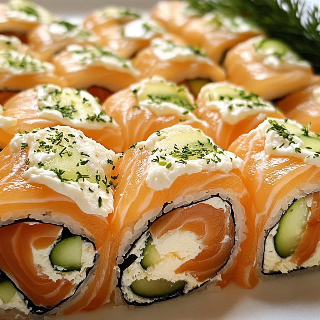 Lachs-Frischkäse-Röllchen