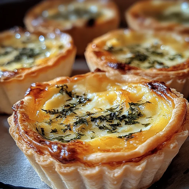 Mini-Quiches mit Kräutersahne
