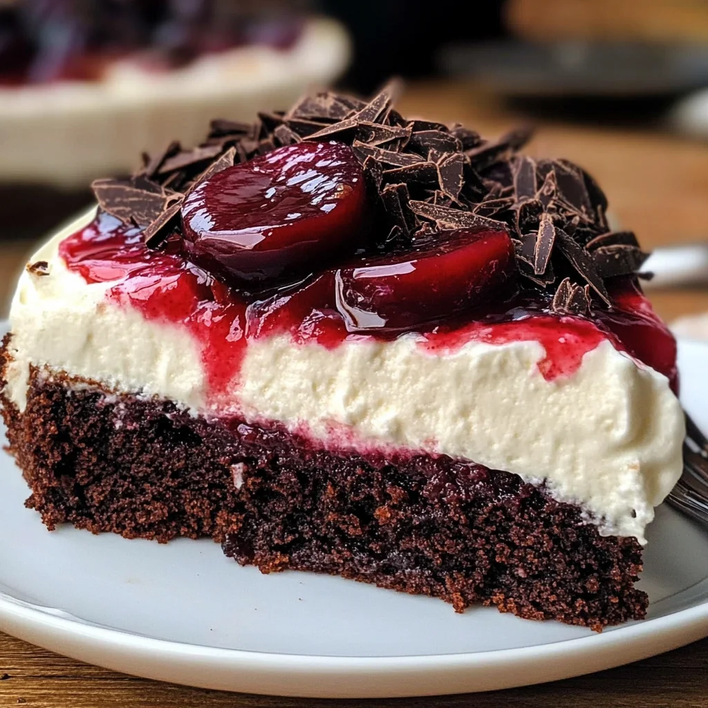 Pflaumentorte mit Schokoboden