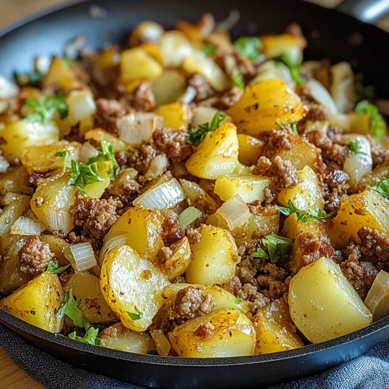 Spitzkohl-Kartoffel-Pfanne mit Hackfleisch