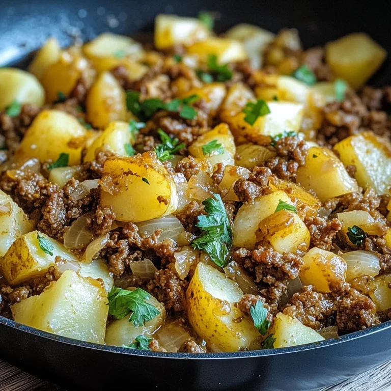 Spitzkohl-Kartoffel-Pfanne mit Hackfleisch