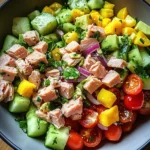 Thunfischsalat mit frischem Gemüse