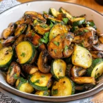 Würzige Pilz-Zucchini-Pfanne: schnell & einfach
