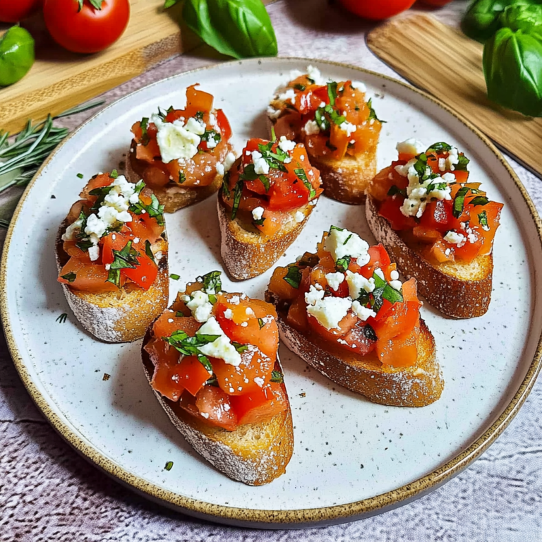 Perfekte Bruschetta mit Tomaten und Knoblauchöl genießen