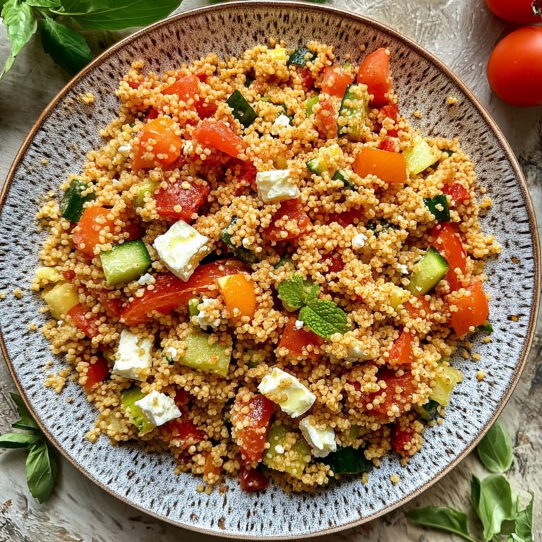 Köstlicher Couscous Salat mit Feta – Schnell & Einfach