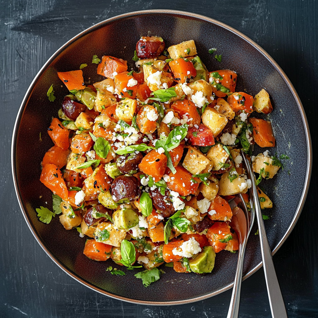 Verführerischer Einfacher Süßkartoffelsalat für jeden Anlass