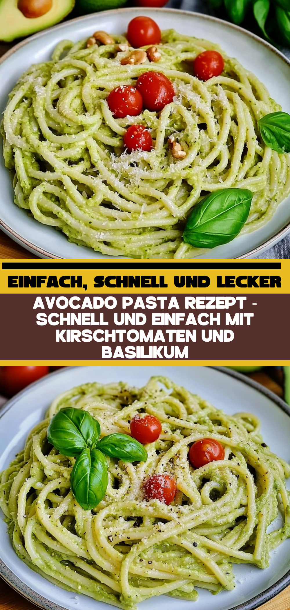 Avocado Pasta Rezept - schnell und einfach