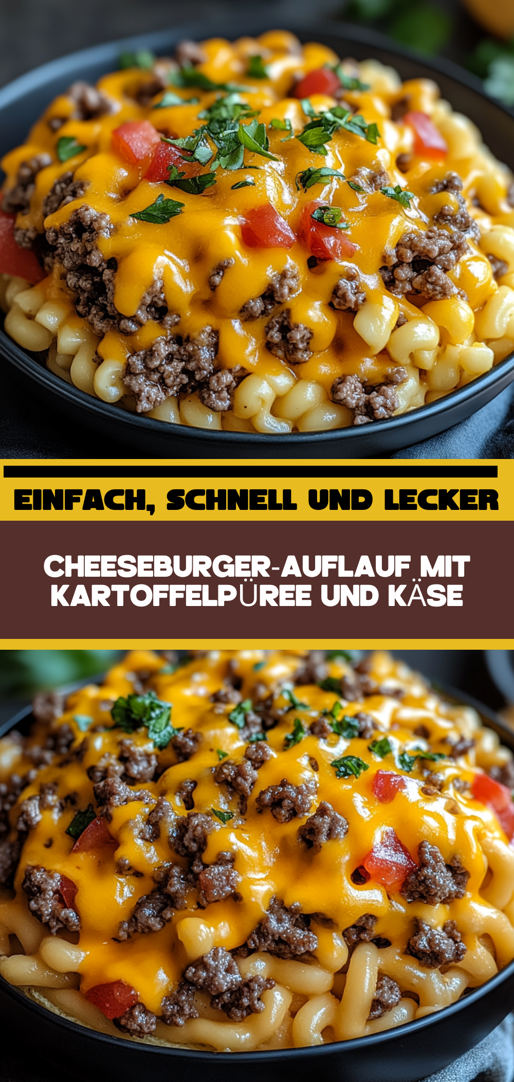 Cheeseburger-Auflauf