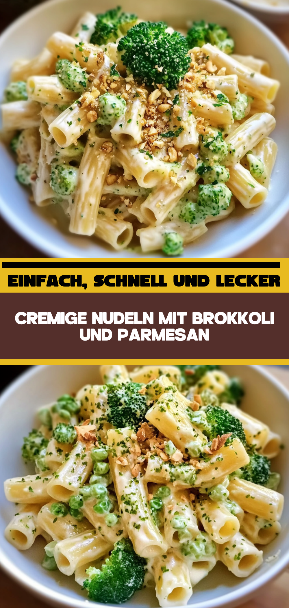 Cremige Nudeln mit Brokkoli