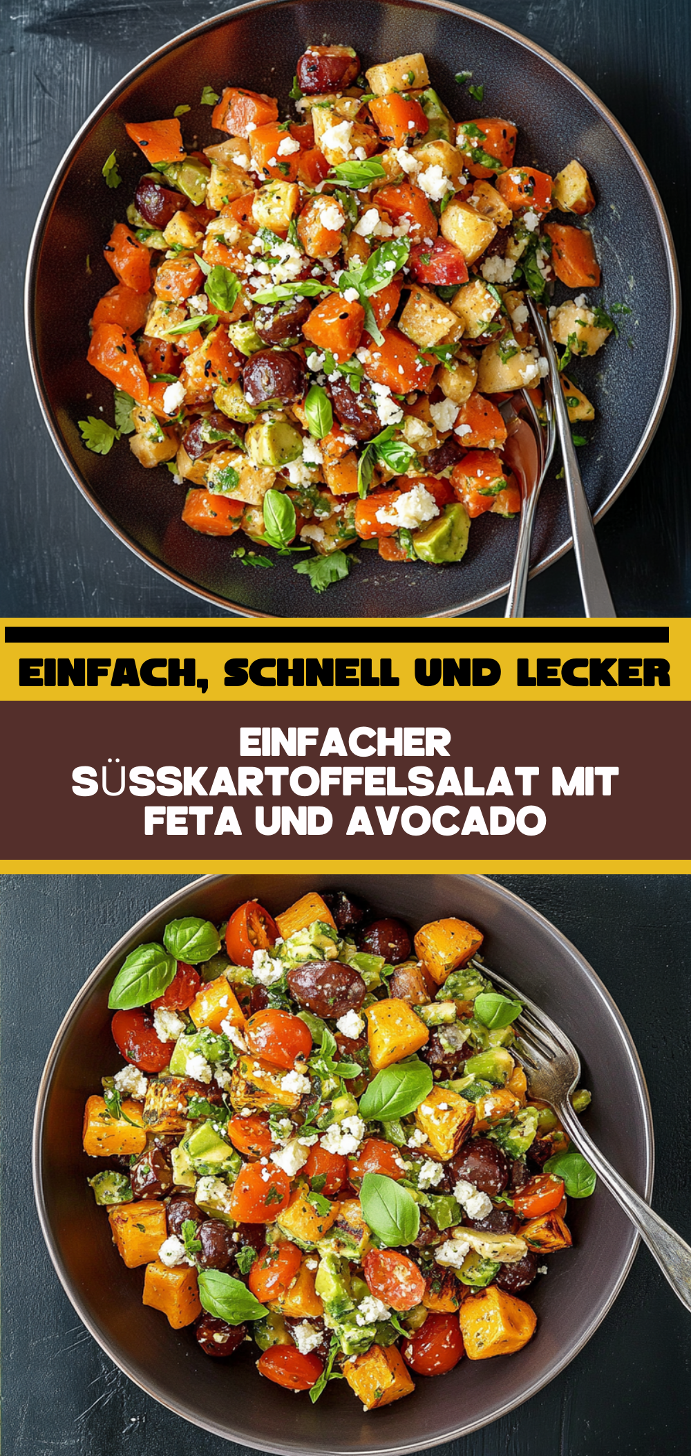Einfacher Süßkartoffelsalat