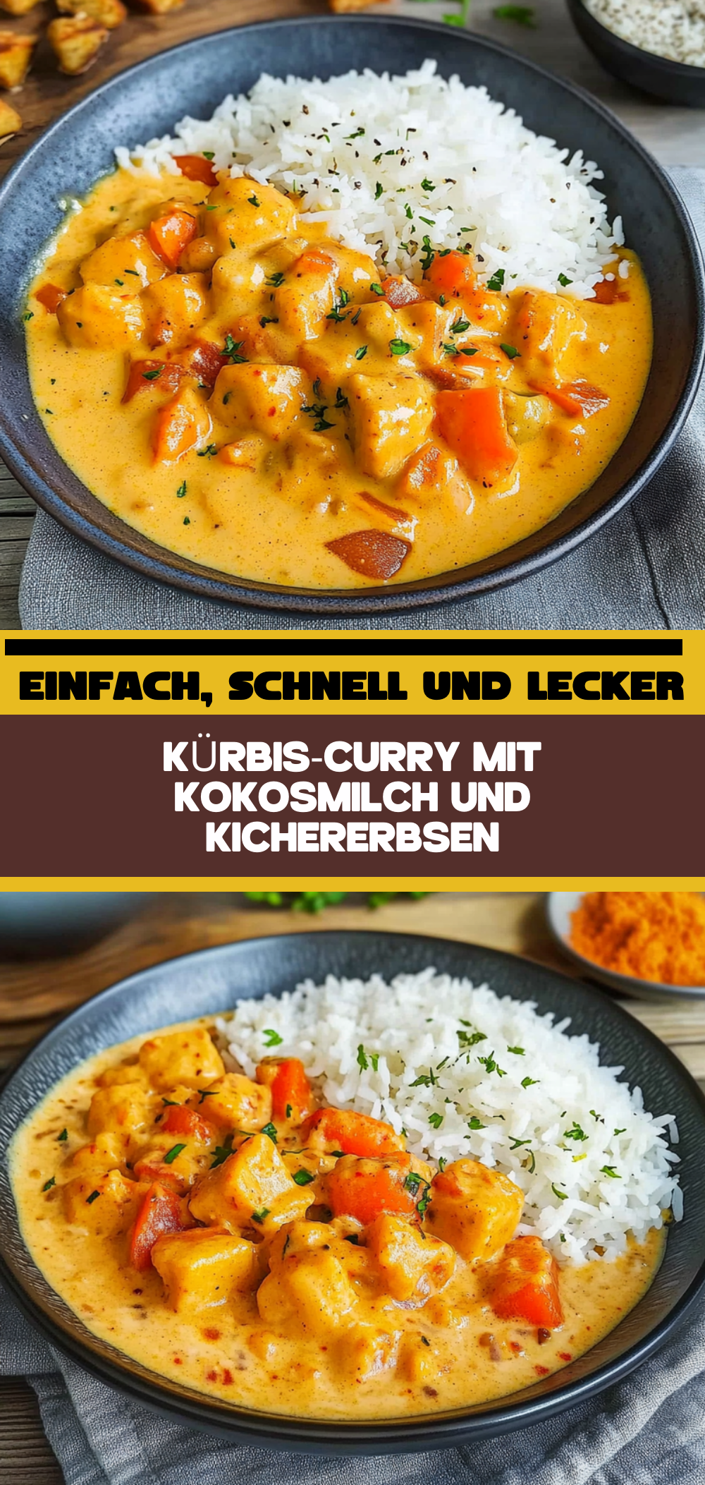 Kürbis-Curry mit Kokosmilch