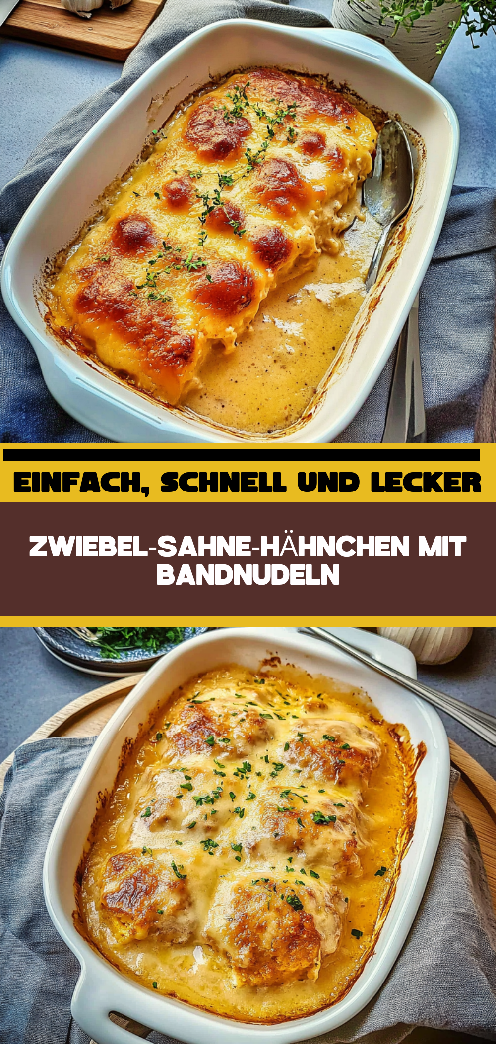 Zwiebel-Sahne-Hähnchen