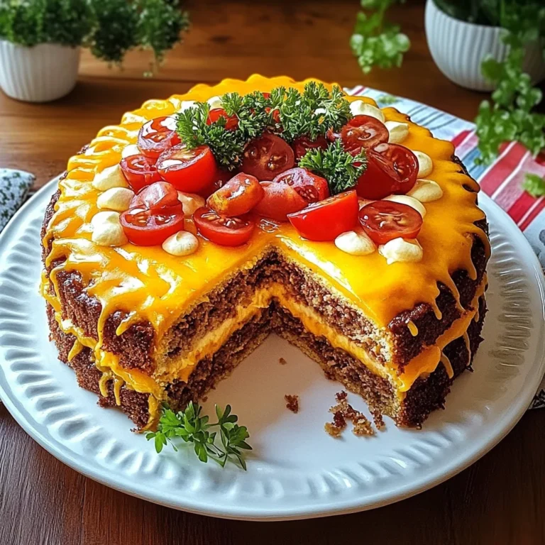 Cheeseburger-Torte: Das perfekte Festessen für alle!