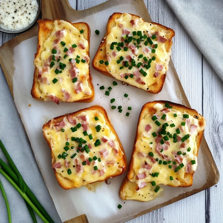Flammkuchen Toast mit Speck und Zwiebeln: Knuspriger Genuss