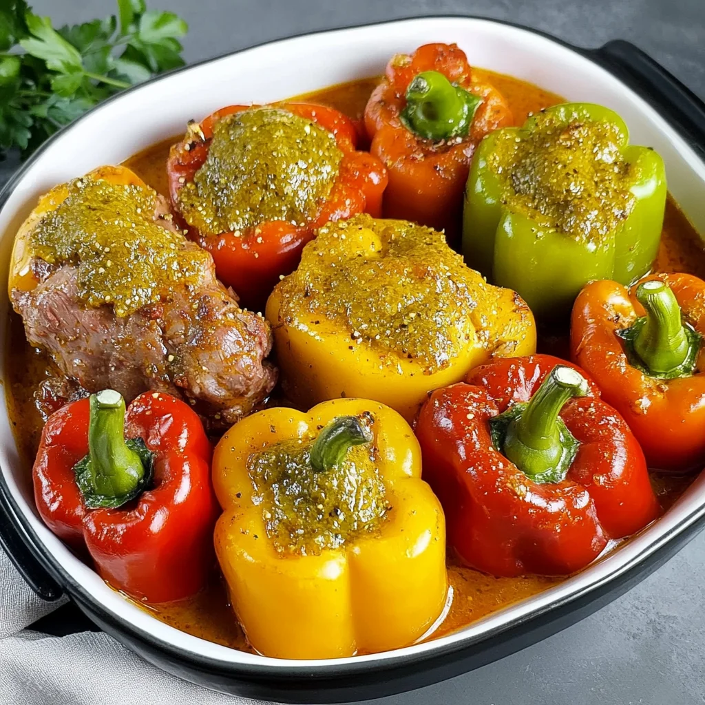 Gefüllte Paprika mit Hackfleisch – so lecker wie beim Fest