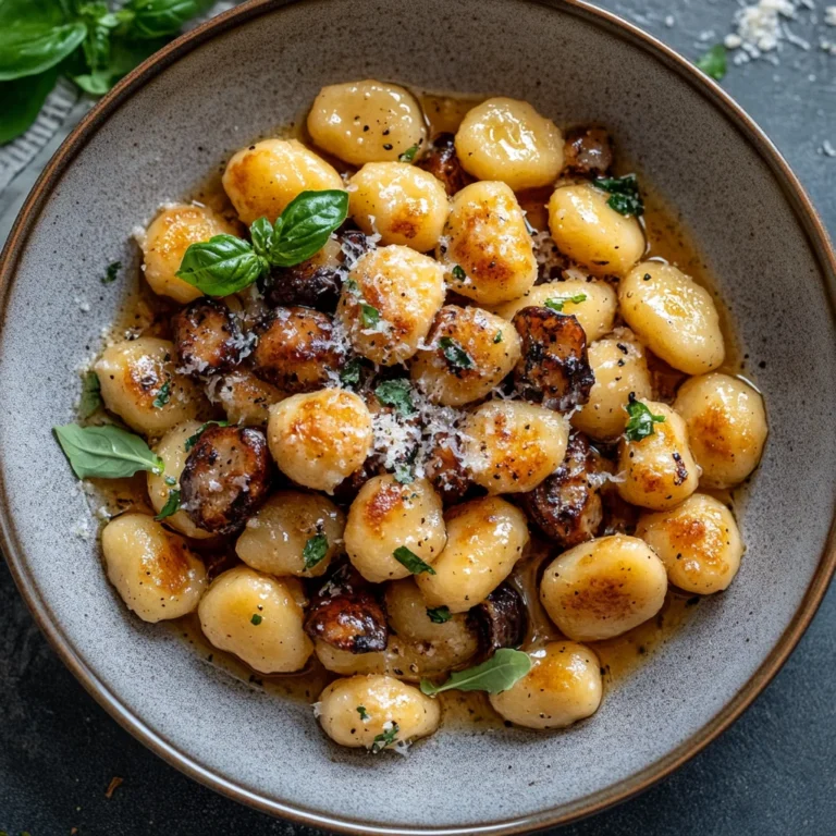 Gnocchi mit Pilz Rahm Soße: Cremiger Genuss für jeden Tag