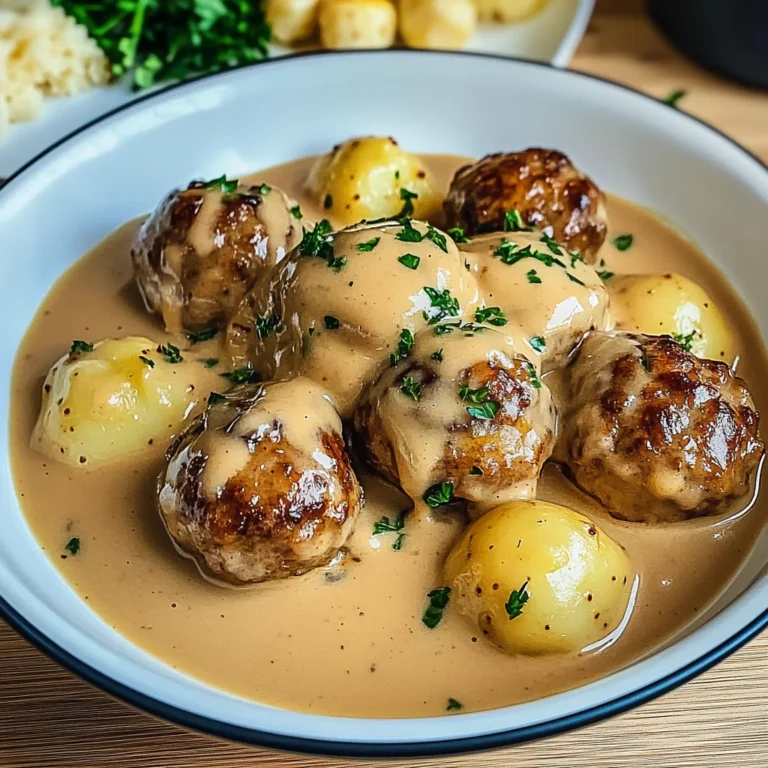 Hackbällchen in cremiger Sauce: Herzhaft und köstlich!