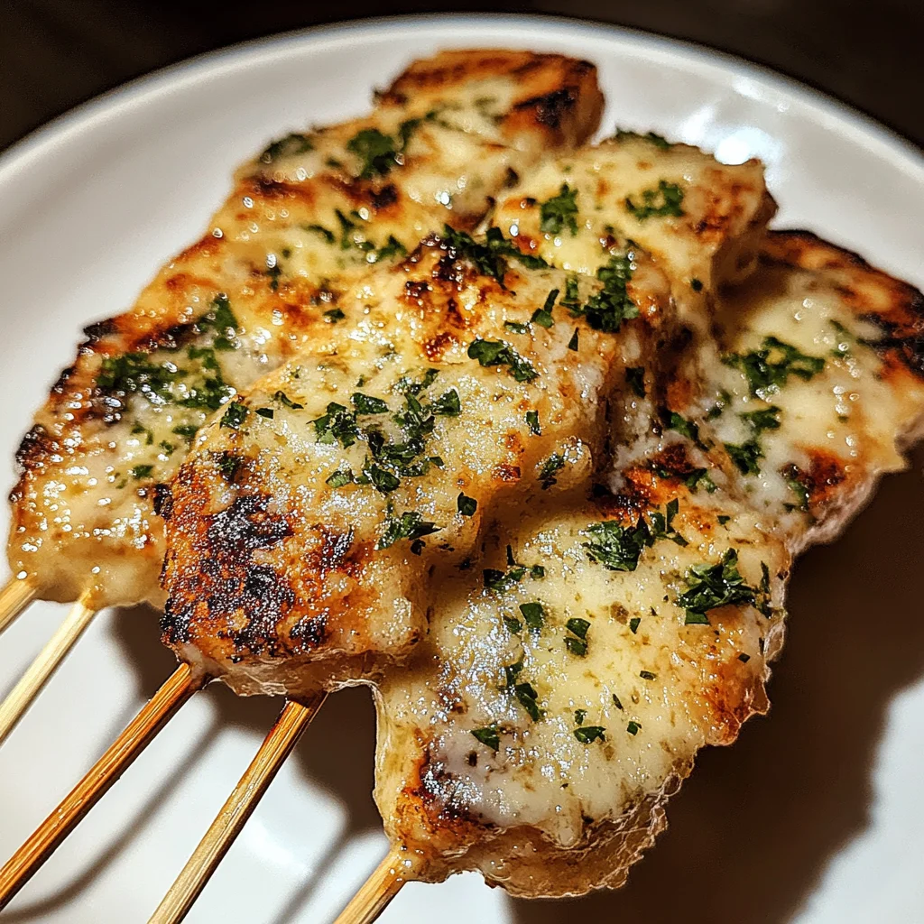Knoblauch-Parmesan-Hähnchenspieße: Grillgenuss pur!