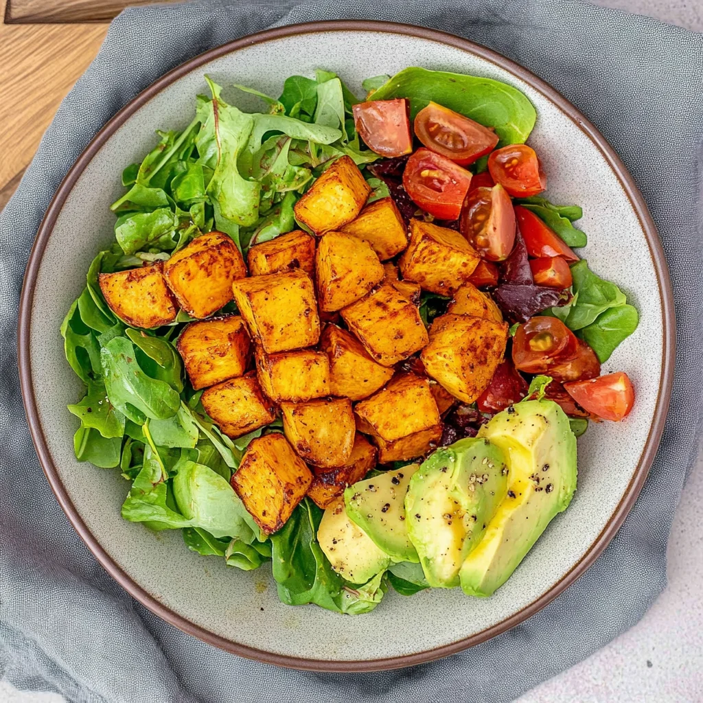 Knusprige Ofenkartoffeln mit Salat: Einfach und lecker