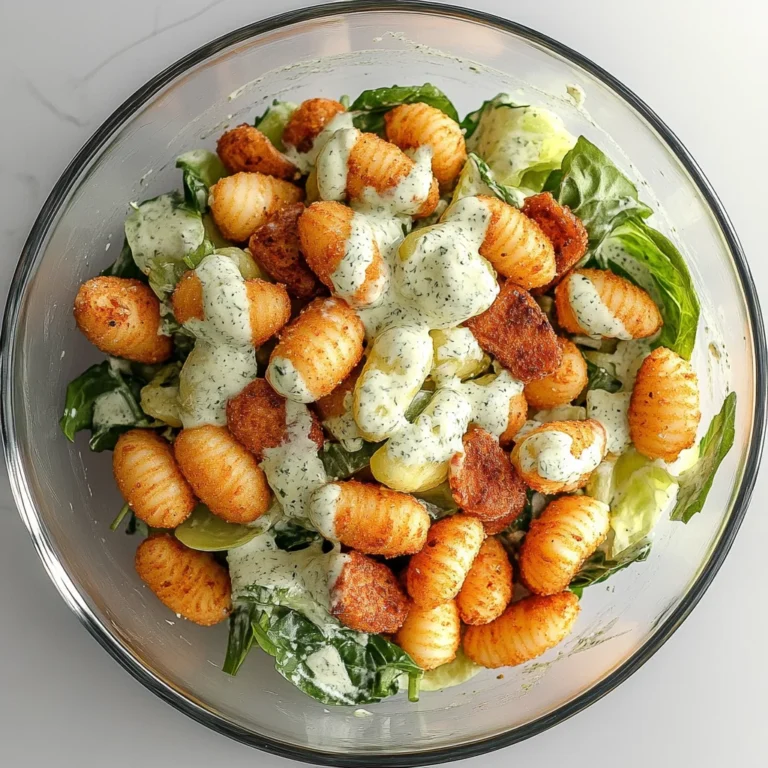 Knuspriger Gnocchi-Salat mit Joghurt-Dressing: Leckerer G…