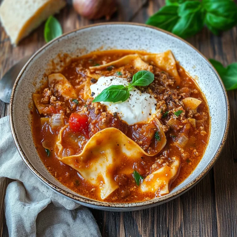 Lasagnesuppe für die ganze Familie: Herzhafter Genuss pur