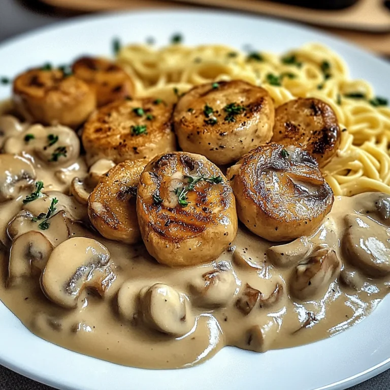 Medaillons in Champignon Rahmsoße mit Spätzle: Ein Genuss
