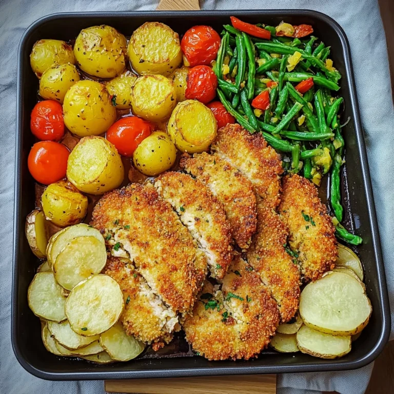 Panierte Parmesan Hähnchenschnitzel aus dem Ofen: Knuspri…