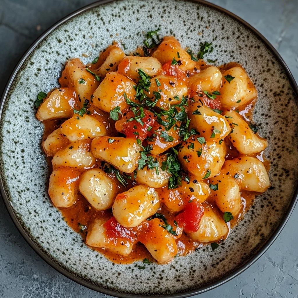 Paprika-Sahne-Hähnchen mit Gnocchi: Cremiges Geschmackser…