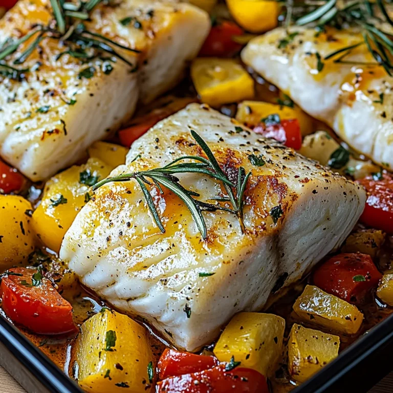Rezept für mediterran gebackene Fischfilets mit Gemüse: L…