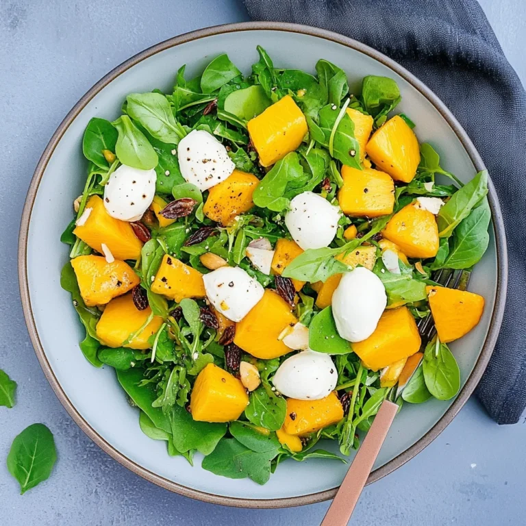 Rucola-Mango-Salat mit Pinienkernen: Frisch und lecker