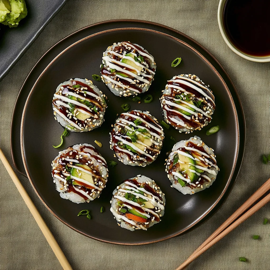 Sushi-Reisbällchen mit Lachs und Avocado: Herzhaft lecker!