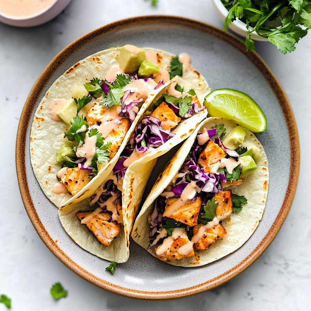 Air Fryer Salmon Tacos with Slaw: Frisch und lecker genießen
