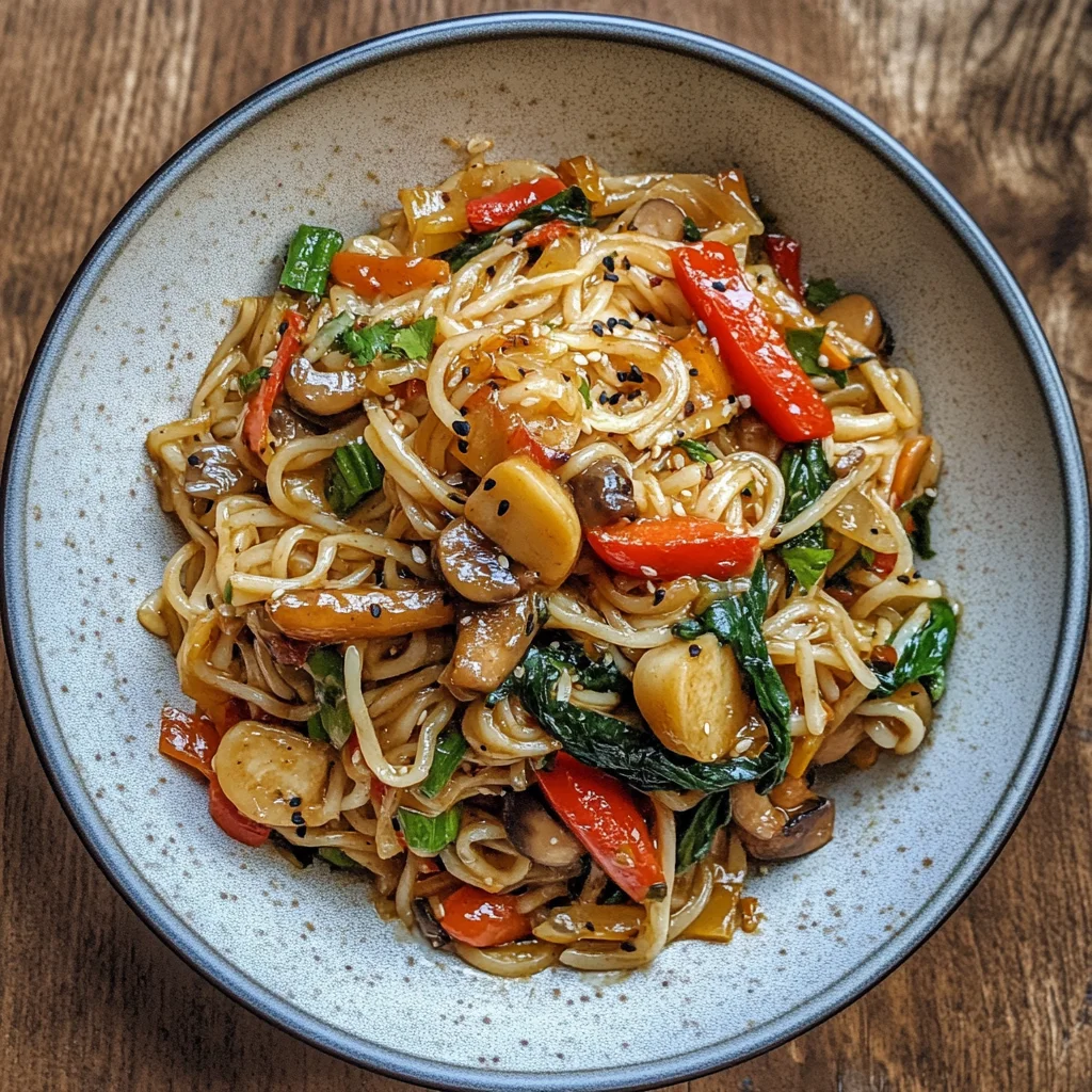 Asia Nudelpfanne mit Gemüse und Hähnchen: Schnell & Lecker