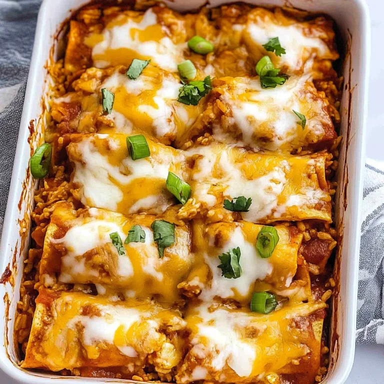 Chicken Enchilada Rice Casserole: Einfach unwiderstehlich…